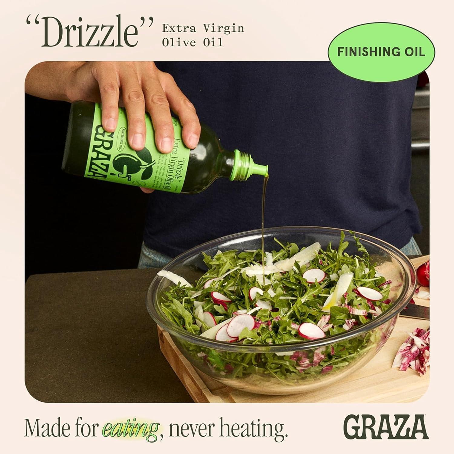 image:imageGraza Drizzle Extra Virgin Olive Oil Glass 169 Fl Oz