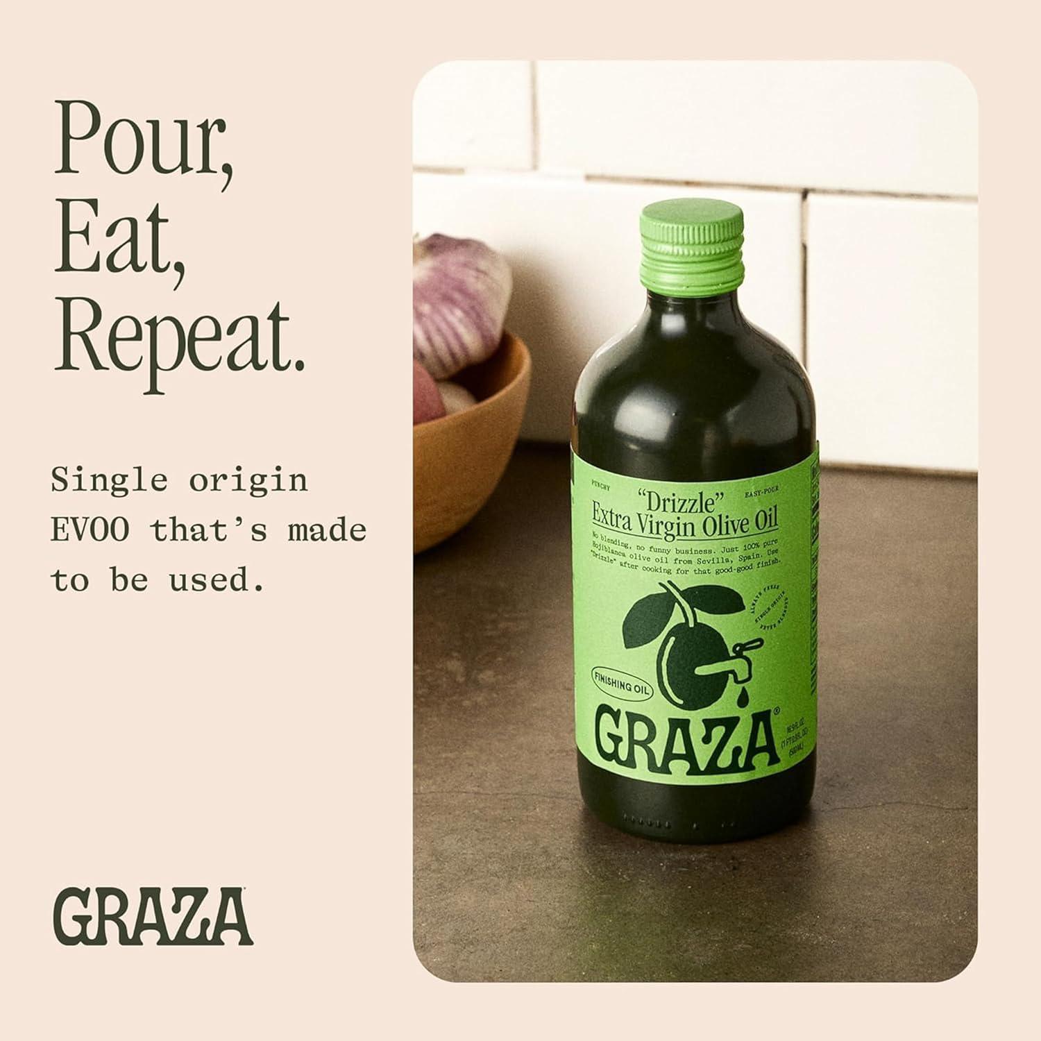 image:imageGraza Drizzle Extra Virgin Olive Oil Glass 169 Fl Oz