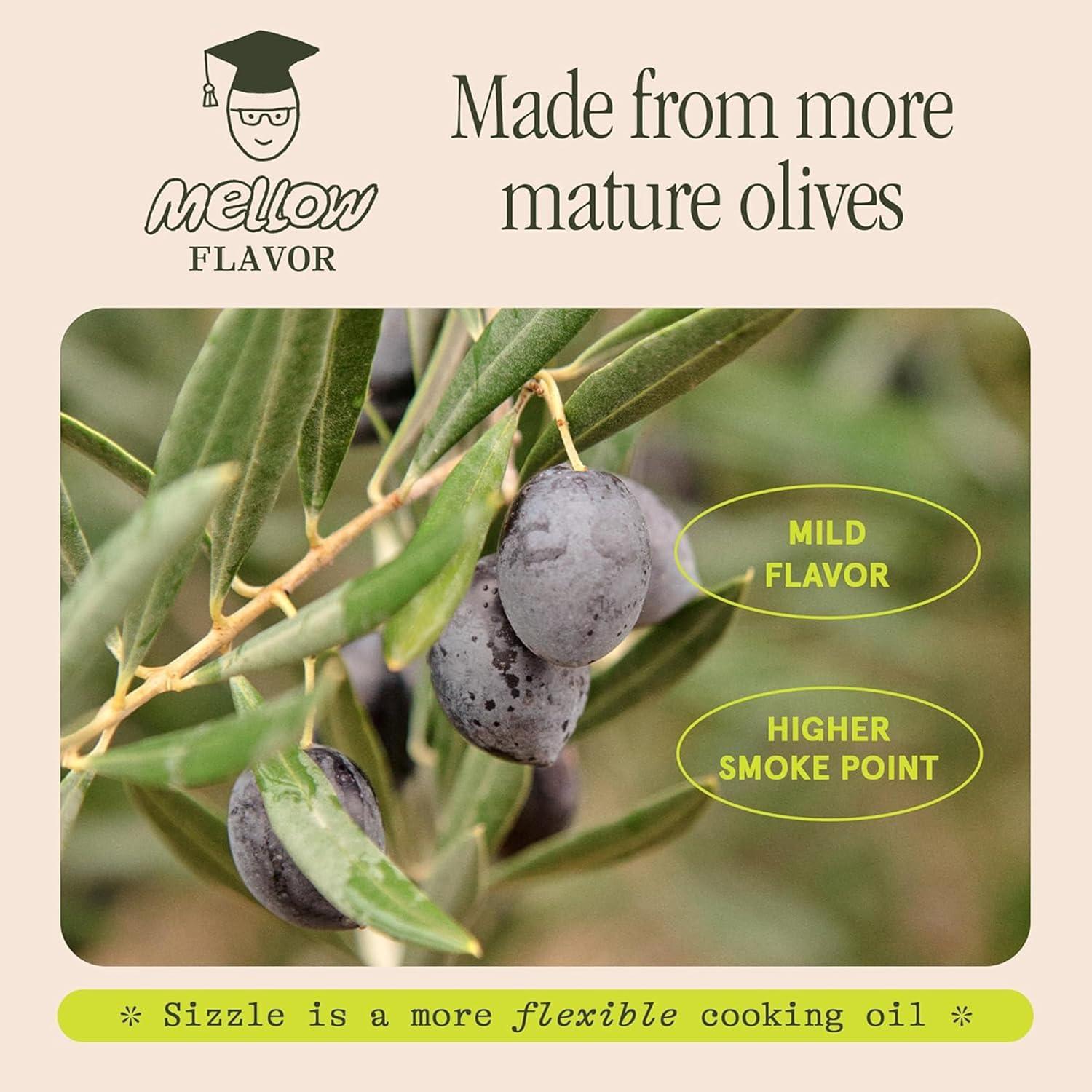 image:imageGraza Sizzle Extra Virgin Olive Oil Cooking Oil High Polyphenol Peak Harvest EVOO Cooking Oil in a Box Single Origin Olive Oils from Spain 51 Fl Oz 15L750mL Pack of 1