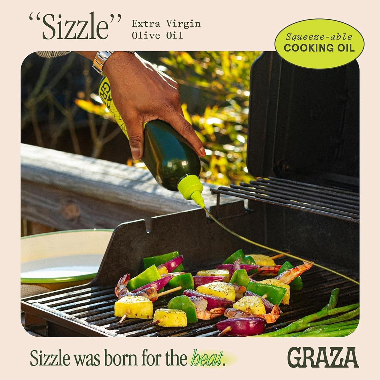 image:imageGraza Sizzle Extra Virgin Olive Oil Cooking Oil High Polyphenol Peak Harvest EVOO Cooking Oil in a Box Single Origin Olive Oils from Spain 51 Fl Oz 15L500mL Pack of 1